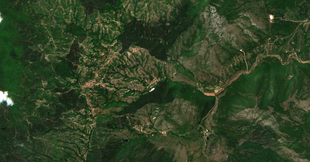 Satellite map of Laki