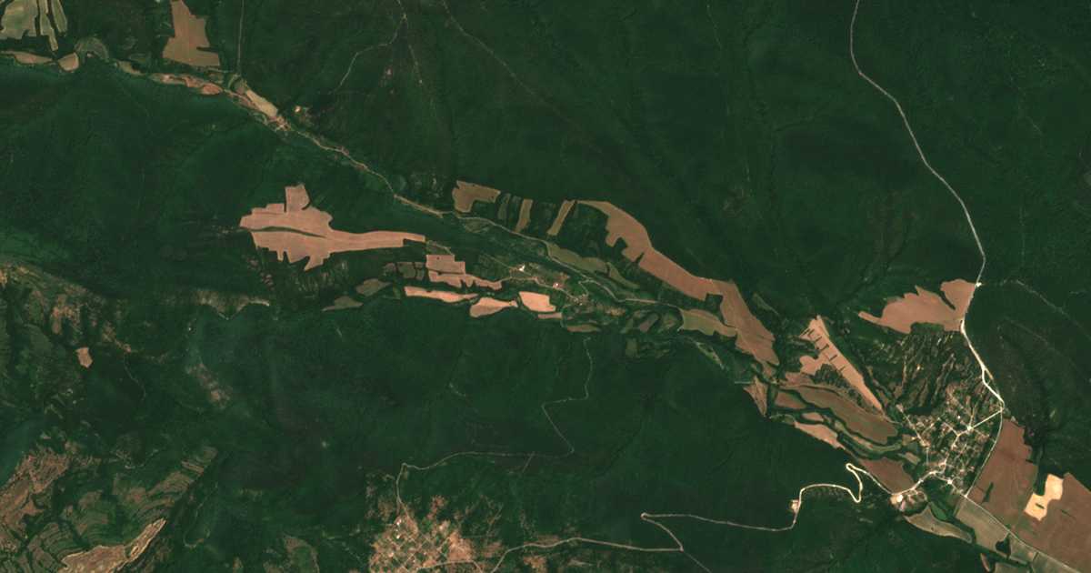 Satellite map of Koznitsa