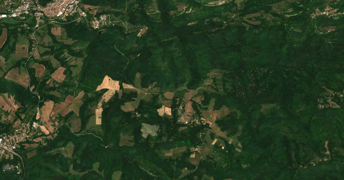 Satellite map of Glushka