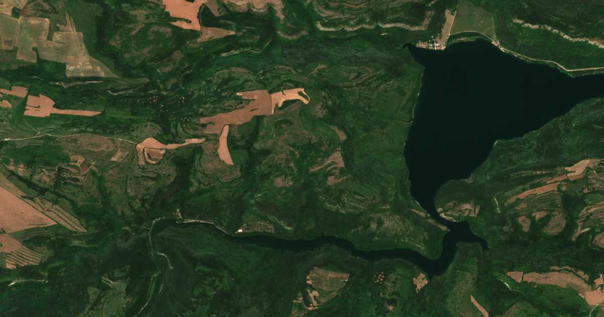 Satellite map of Debeltsovo