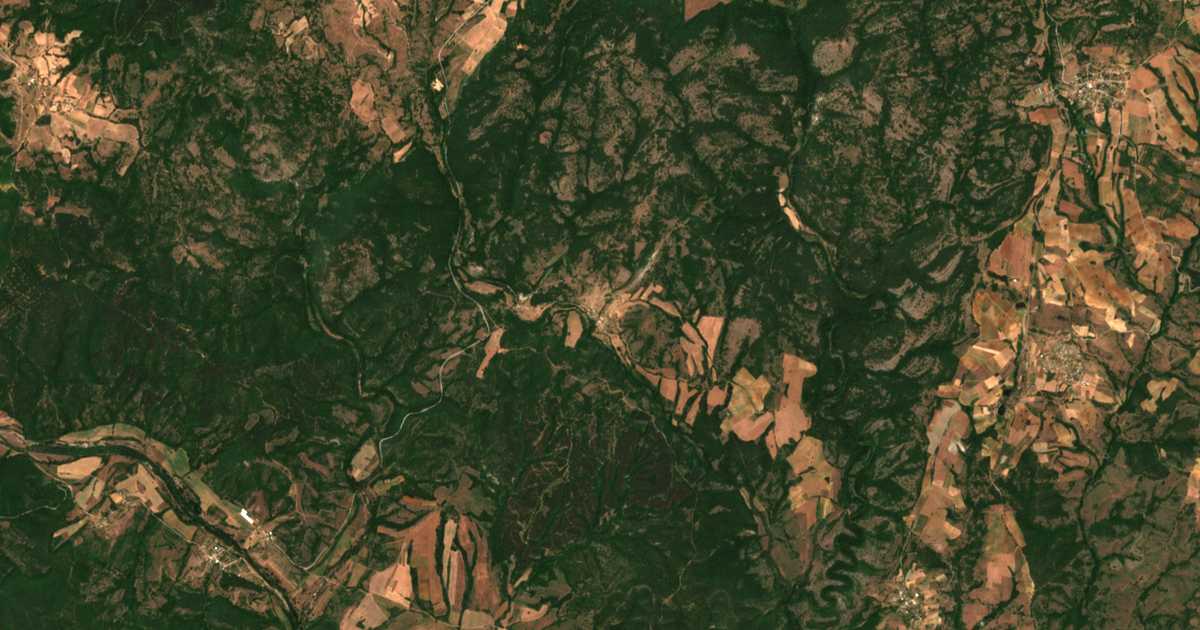 Satellite map of Lensko