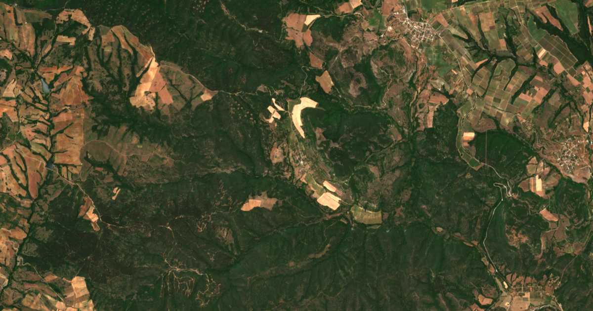 Satellite map of Oreshino