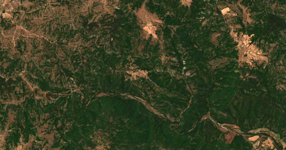 Satellite map of Vis