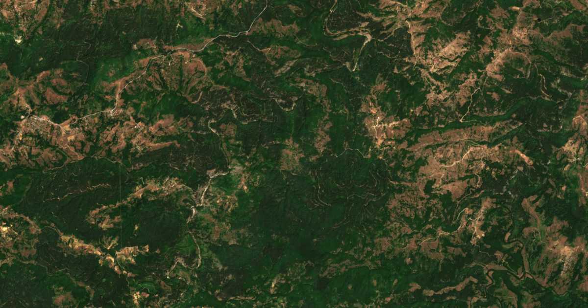 Satellite map of Ruchey