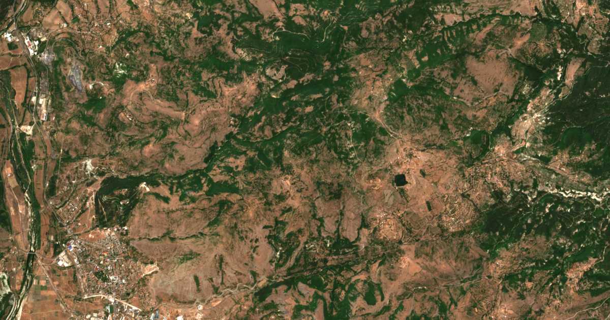 Satellite map of Manchevo