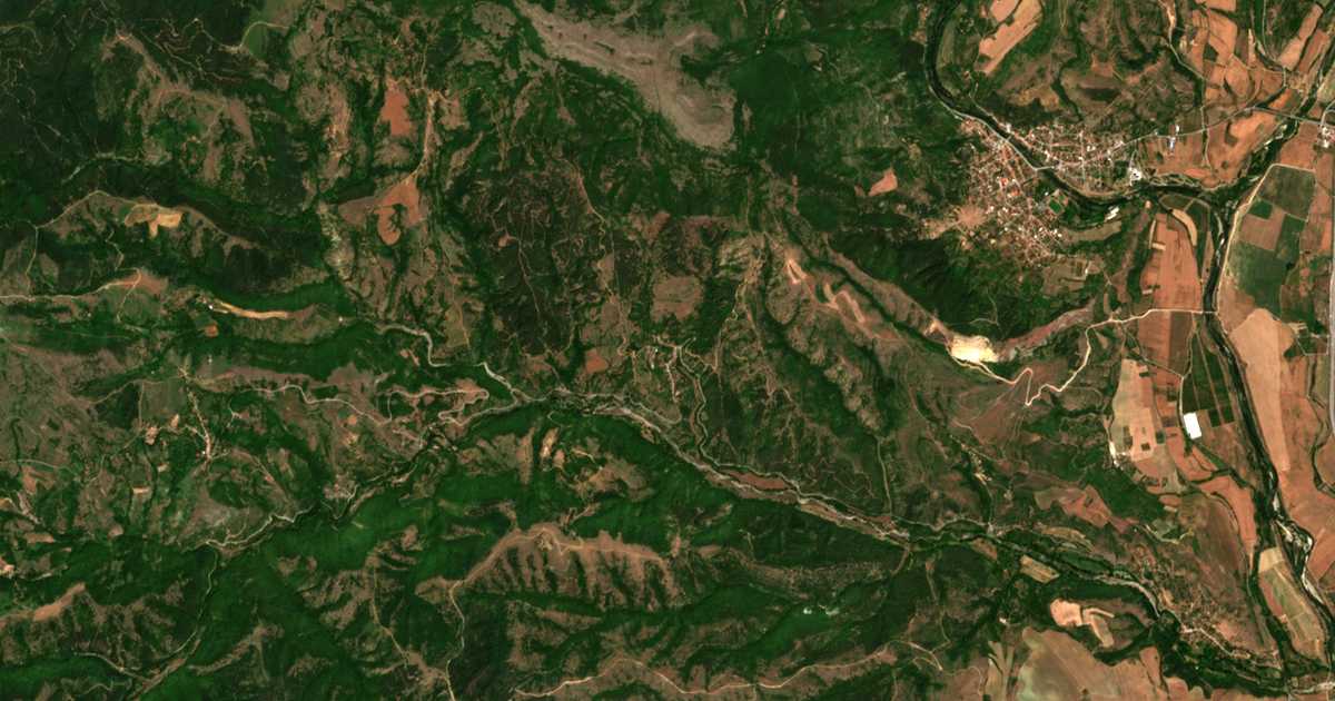 Satellite map of Tsarvishte