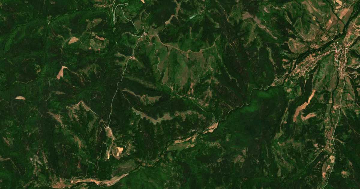 Satellite map of Smolichano