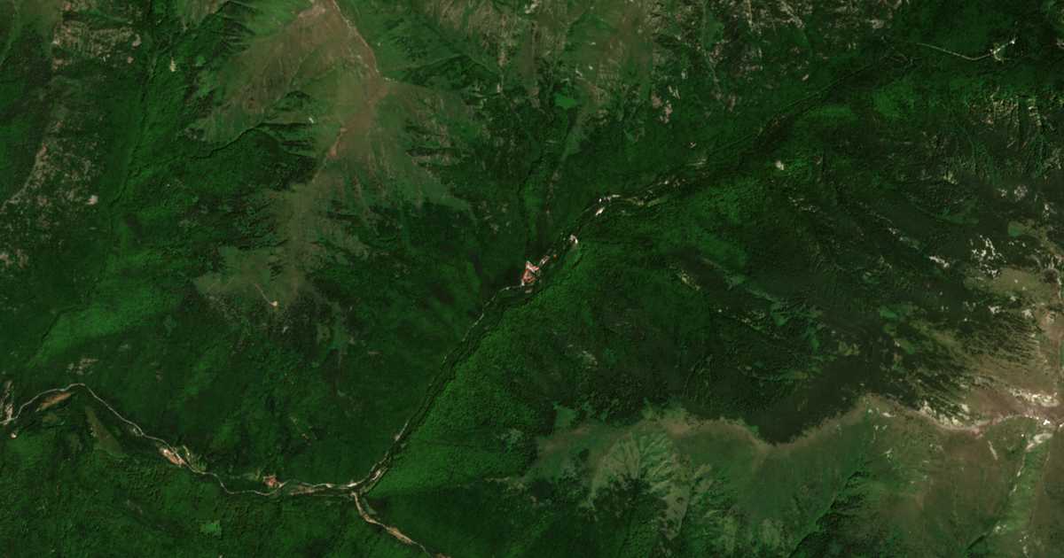 Satellite map of Rilski manastir