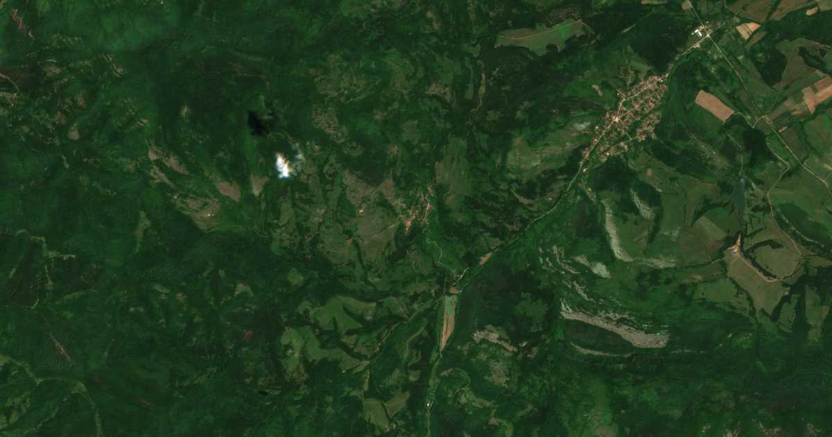 Satellite map of Leskovets