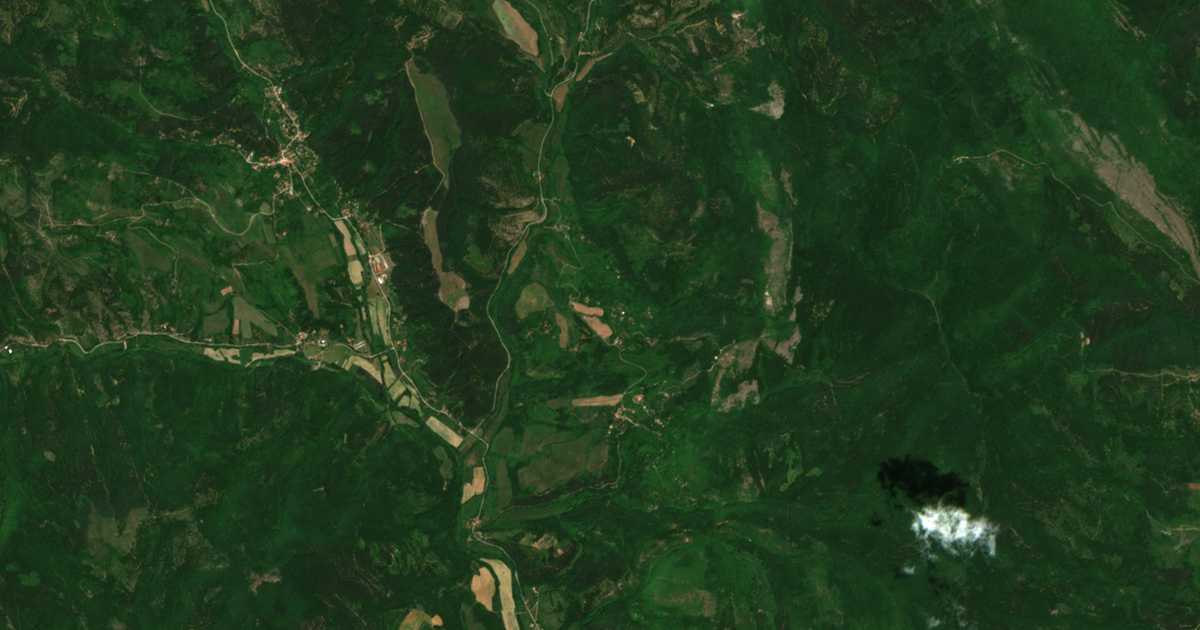 Satellite map of Dolna Vrabcha