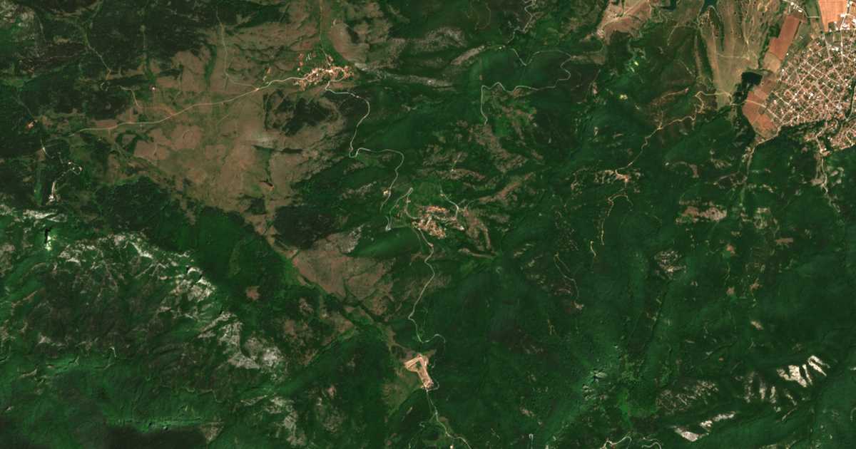 Satellite map of Oreshets