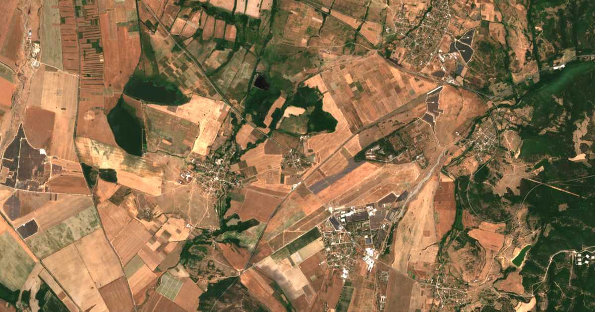 Satellite map of Marino pole