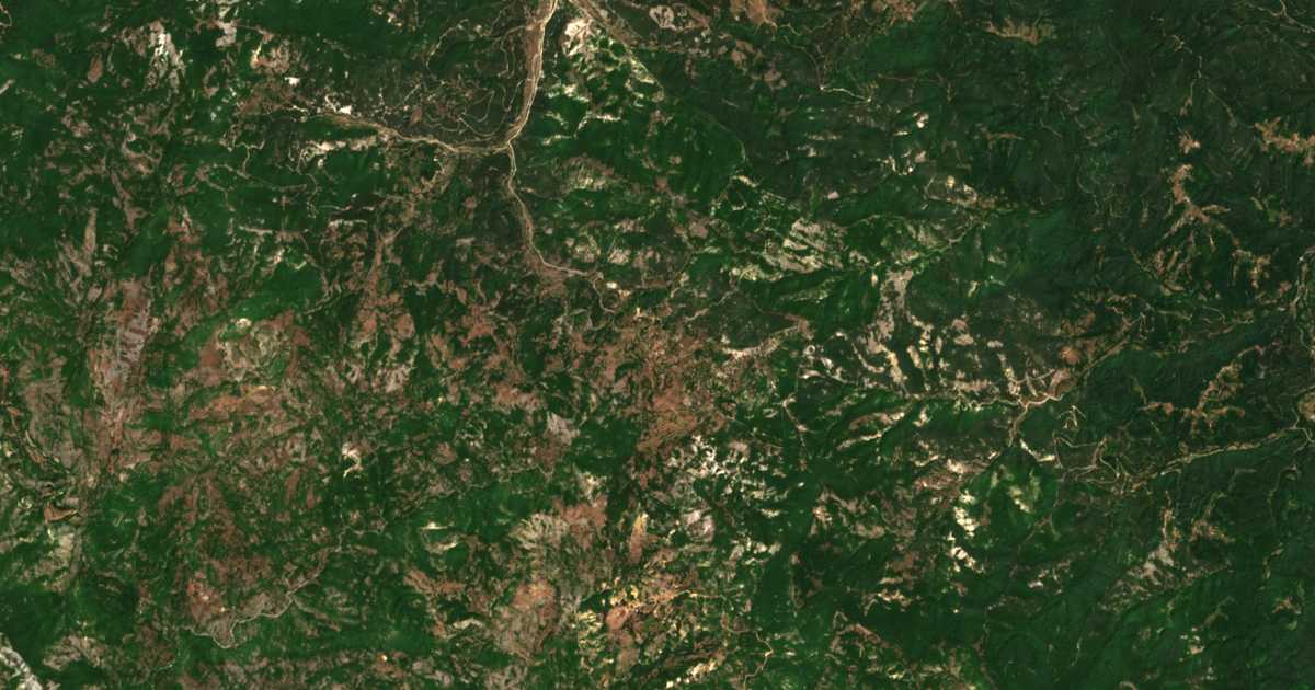 Satellite map of Kushla