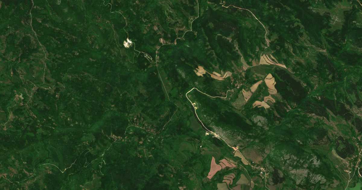 Satellite map of Donja Nevlja