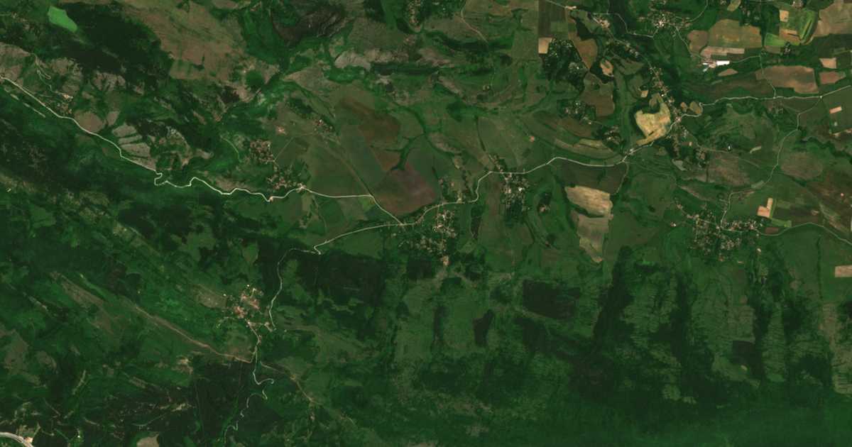 Satellite map of Kalenovtsi