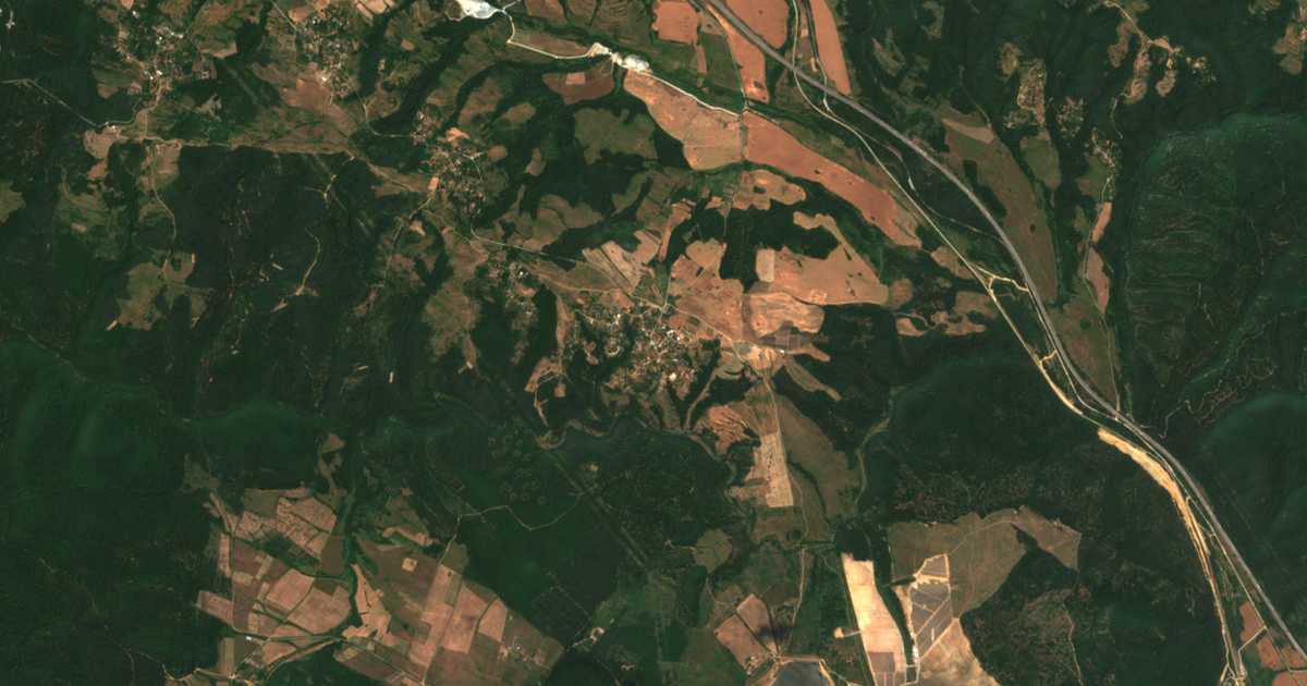 Satellite map of Paunovo