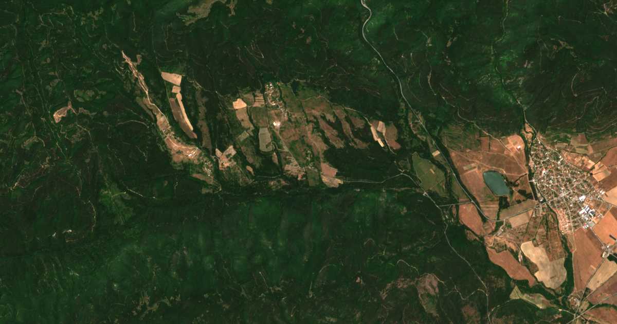 Satellite map of Brestova