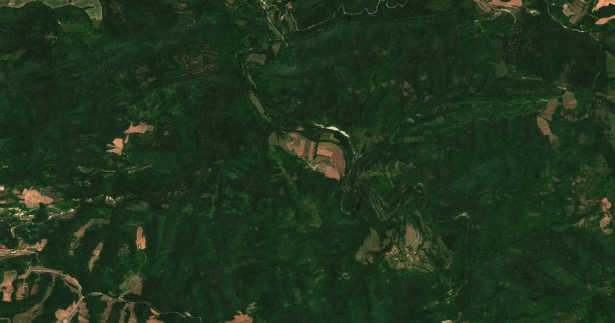 Satellite map of Mechovo