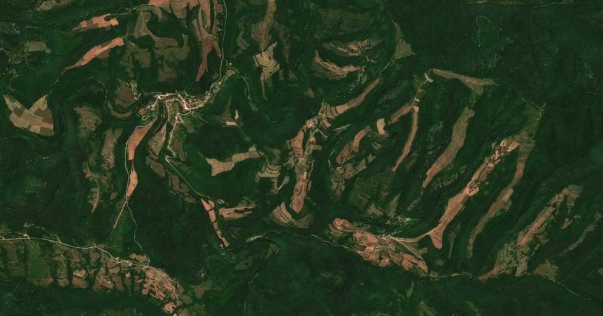 Satellite map of Ravno selo