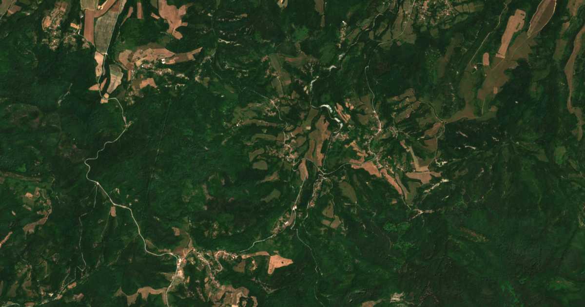Satellite map of Lazartsi