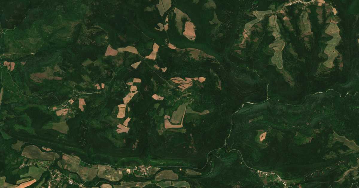 Satellite map of Vodno
