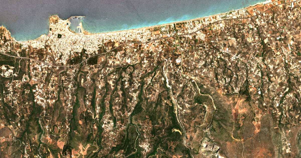Satellite map of Xiro Chorio