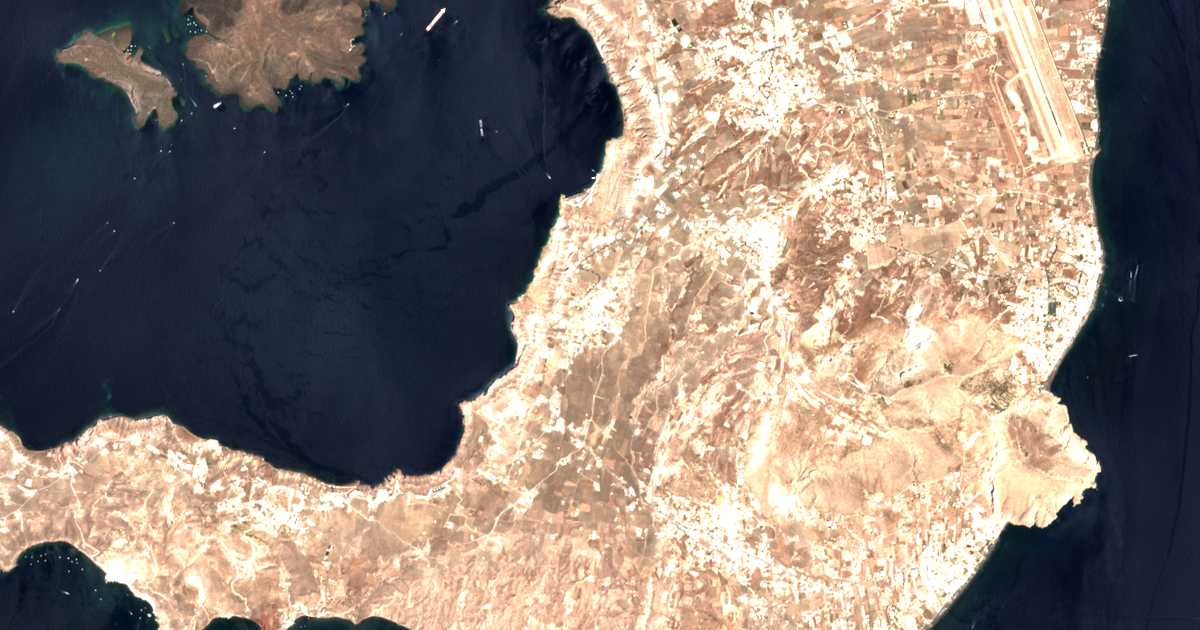 Satellite map of Megalochori